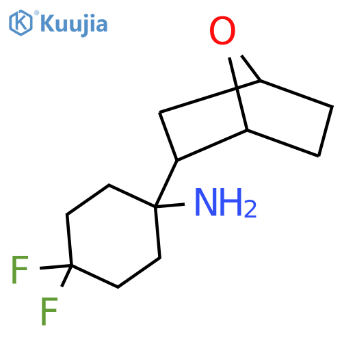 4,4-difluoro-1-{7-oxabicyclo2.2.1heptan-2-yl}cyclohexan-1-amine structure