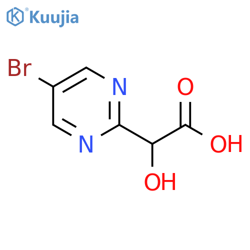 2-(5-bromopyrimidin-2-yl)-2-hydroxyacetic acid structure
