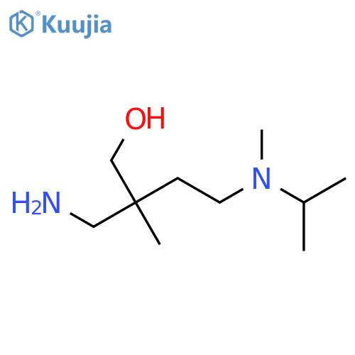 2-(aminomethyl)-2-methyl-4-methyl(propan-2-yl)aminobutan-1-ol structure