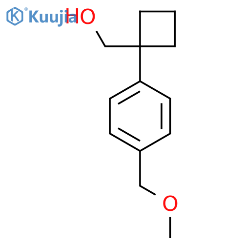 {1-4-(methoxymethyl)phenylcyclobutyl}methanol structure