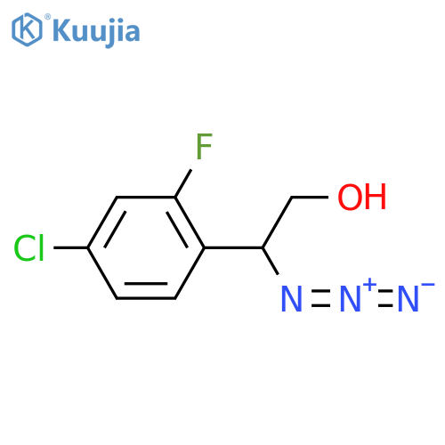 2-azido-2-(4-chloro-2-fluorophenyl)ethan-1-ol structure