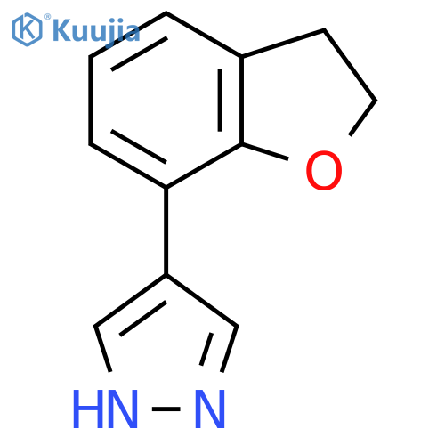 4-(2,3-dihydro-1-benzofuran-7-yl)-1H-pyrazole structure