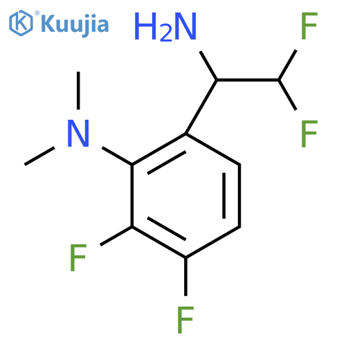 6-(1-amino-2,2-difluoroethyl)-2,3-difluoro-N,N-dimethylaniline structure