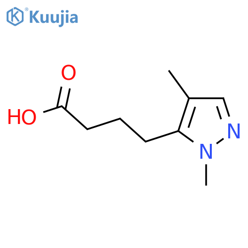 4-(1,4-dimethyl-1H-pyrazol-5-yl)butanoic acid structure