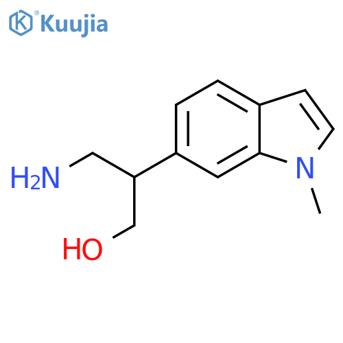 3-amino-2-(1-methyl-1H-indol-6-yl)propan-1-ol structure