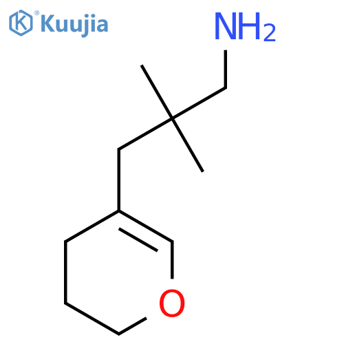 3-(3,4-dihydro-2H-pyran-5-yl)-2,2-dimethylpropan-1-amine structure