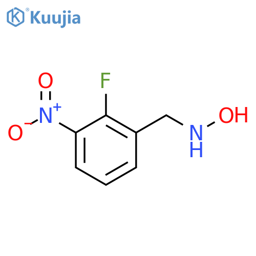 N-(2-fluoro-3-nitrophenyl)methylhydroxylamine structure