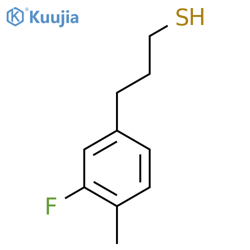 3-(3-fluoro-4-methylphenyl)propane-1-thiol structure
