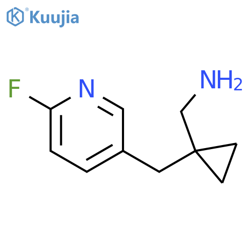 {1-(6-fluoropyridin-3-yl)methylcyclopropyl}methanamine structure