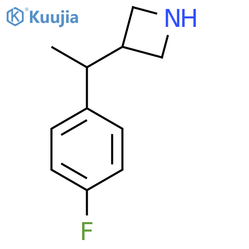 3-1-(4-fluorophenyl)ethylazetidine structure