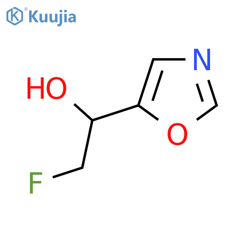 2-fluoro-1-(1,3-oxazol-5-yl)ethan-1-ol structure