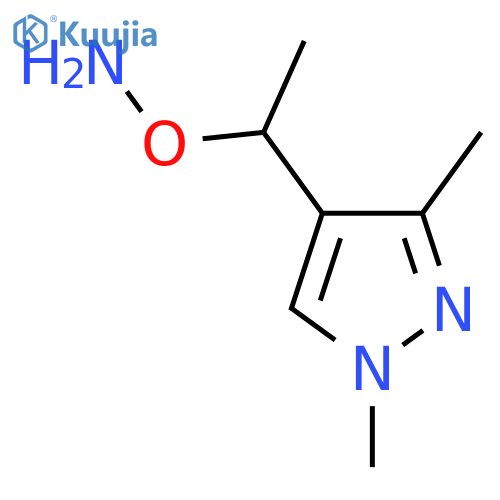 O-1-(1,3-dimethyl-1H-pyrazol-4-yl)ethylhydroxylamine structure