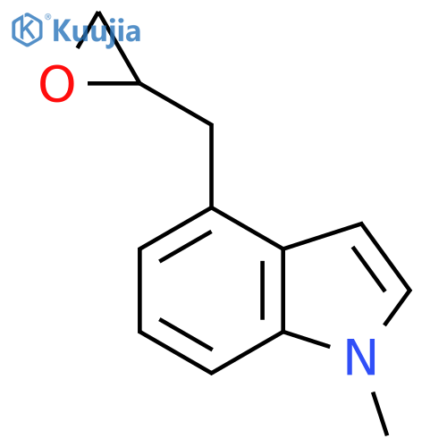 1-methyl-4-(oxiran-2-yl)methyl-1H-indole structure