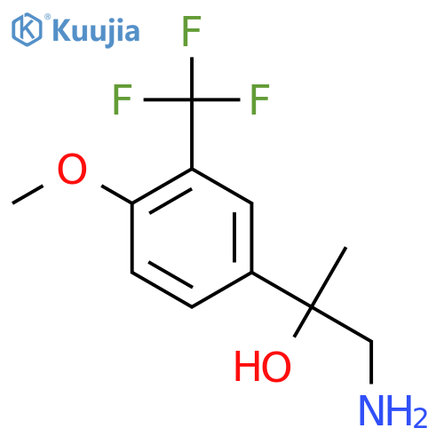 1-amino-2-4-methoxy-3-(trifluoromethyl)phenylpropan-2-ol structure