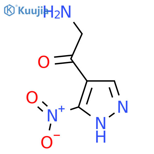 2-amino-1-(3-nitro-1H-pyrazol-4-yl)ethan-1-one structure