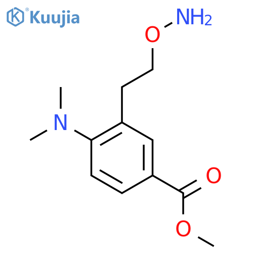 methyl 3-2-(aminooxy)ethyl-4-(dimethylamino)benzoate structure