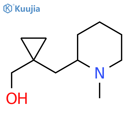{1-(1-methylpiperidin-2-yl)methylcyclopropyl}methanol structure