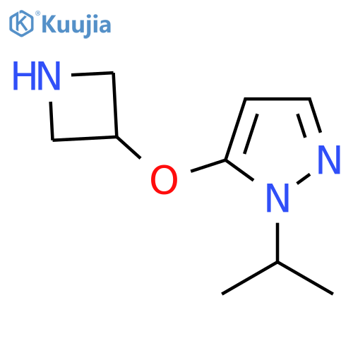 5-(azetidin-3-yloxy)-1-(propan-2-yl)-1H-pyrazole structure