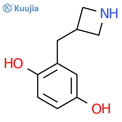 2-(azetidin-3-yl)methylbenzene-1,4-diol structure