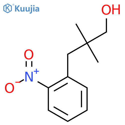 2,2-dimethyl-3-(2-nitrophenyl)propan-1-ol structure