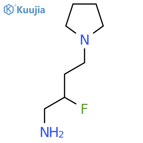 2-fluoro-4-(pyrrolidin-1-yl)butan-1-amine structure
