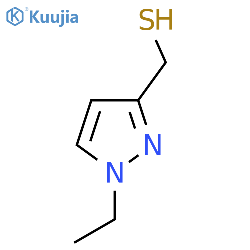 (1-ethyl-1H-pyrazol-3-yl)methanethiol structure