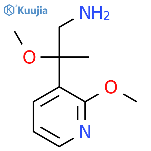2-methoxy-2-(2-methoxypyridin-3-yl)propan-1-amine structure