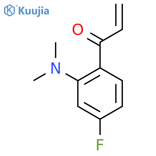 1-2-(dimethylamino)-4-fluorophenylprop-2-en-1-one structure
