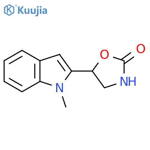 5-(1-methyl-1H-indol-2-yl)-1,3-oxazolidin-2-one structure