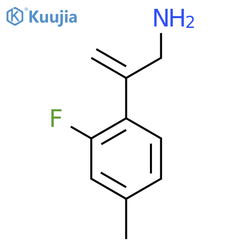 2-(2-fluoro-4-methylphenyl)prop-2-en-1-amine structure