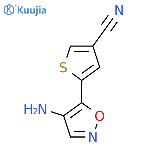 5-(4-amino-1,2-oxazol-5-yl)thiophene-3-carbonitrile structure