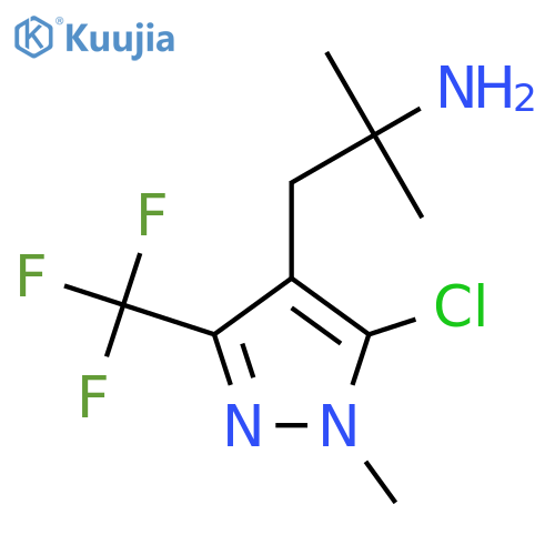 1-5-chloro-1-methyl-3-(trifluoromethyl)-1H-pyrazol-4-yl-2-methylpropan-2-amine structure