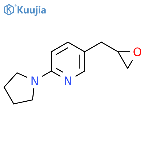 5-(oxiran-2-yl)methyl-2-(pyrrolidin-1-yl)pyridine structure