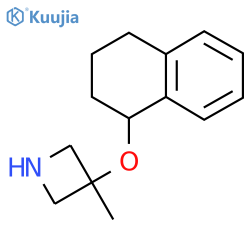 3-methyl-3-(1,2,3,4-tetrahydronaphthalen-1-yloxy)azetidine structure