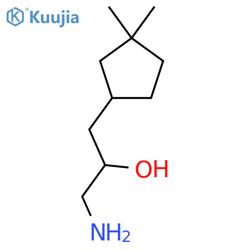 1-amino-3-(3,3-dimethylcyclopentyl)propan-2-ol structure