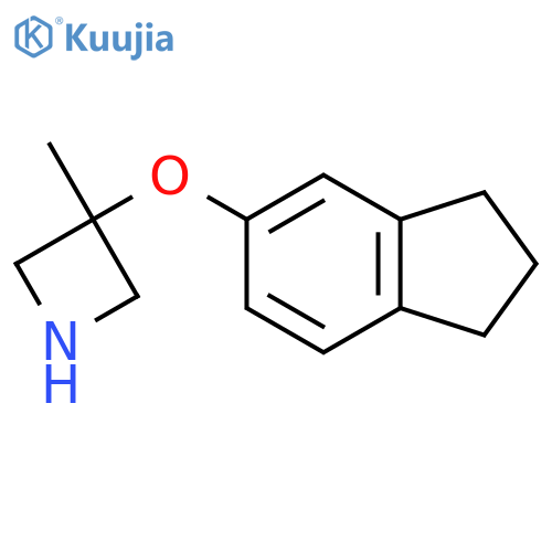 3-(2,3-dihydro-1H-inden-5-yloxy)-3-methylazetidine structure