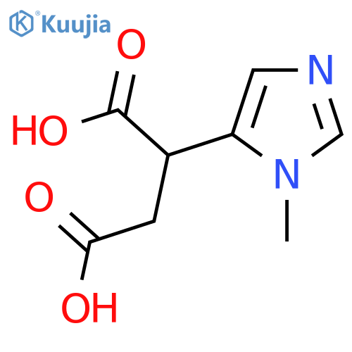 2-(1-methyl-1H-imidazol-5-yl)butanedioic acid structure