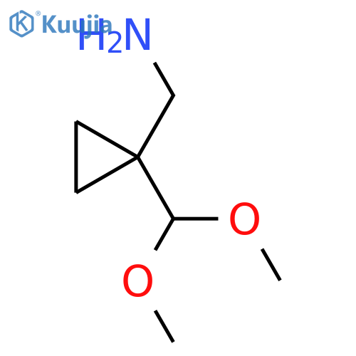 1-(dimethoxymethyl)cyclopropylmethanamine structure