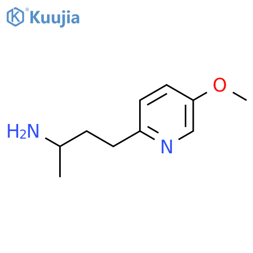 4-(5-methoxypyridin-2-yl)butan-2-amine structure
