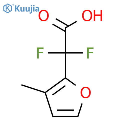 2,2-difluoro-2-(3-methylfuran-2-yl)acetic acid structure