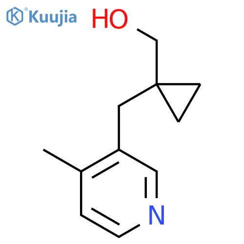 {1-(4-methylpyridin-3-yl)methylcyclopropyl}methanol structure