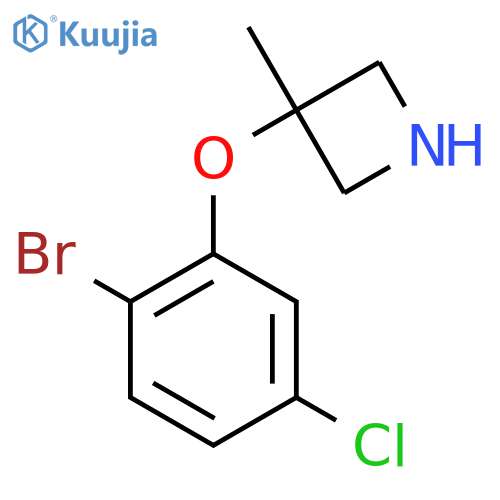 3-(2-bromo-5-chlorophenoxy)-3-methylazetidine structure