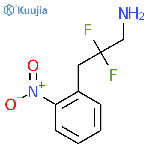 2,2-difluoro-3-(2-nitrophenyl)propan-1-amine structure