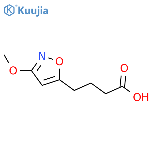 4-(3-methoxy-1,2-oxazol-5-yl)butanoic acid structure