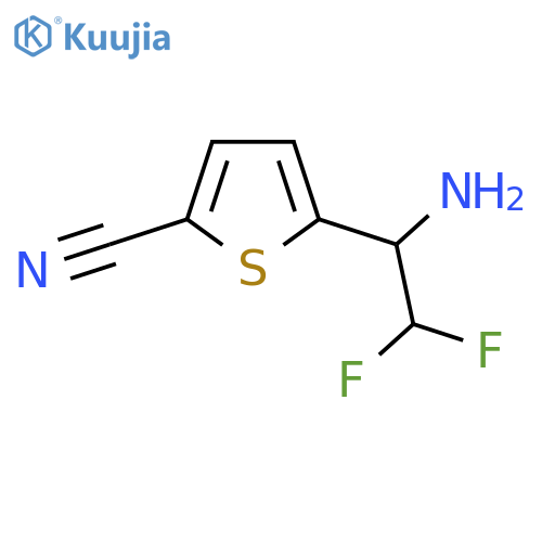 5-(1-amino-2,2-difluoroethyl)thiophene-2-carbonitrile structure