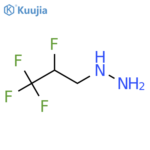 (2,3,3,3-tetrafluoropropyl)hydrazine structure