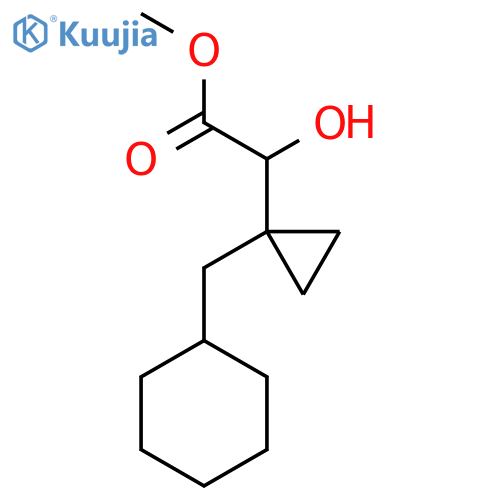 methyl 2-1-(cyclohexylmethyl)cyclopropyl-2-hydroxyacetate structure