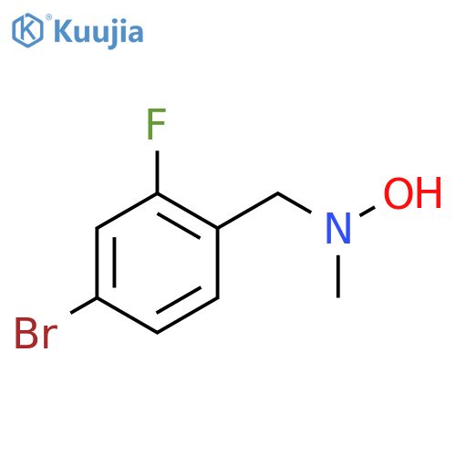 N-(4-bromo-2-fluorophenyl)methyl-N-methylhydroxylamine structure