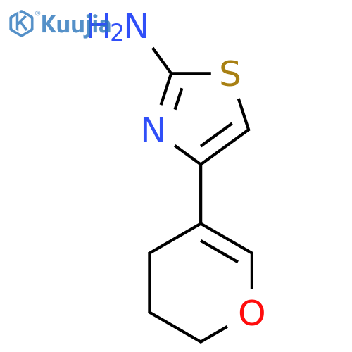 4-(3,4-dihydro-2H-pyran-5-yl)-1,3-thiazol-2-amine structure