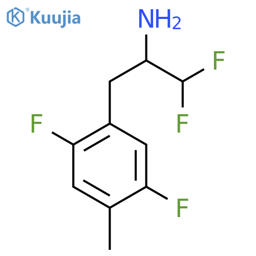 3-(2,5-difluoro-4-methylphenyl)-1,1-difluoropropan-2-amine structure